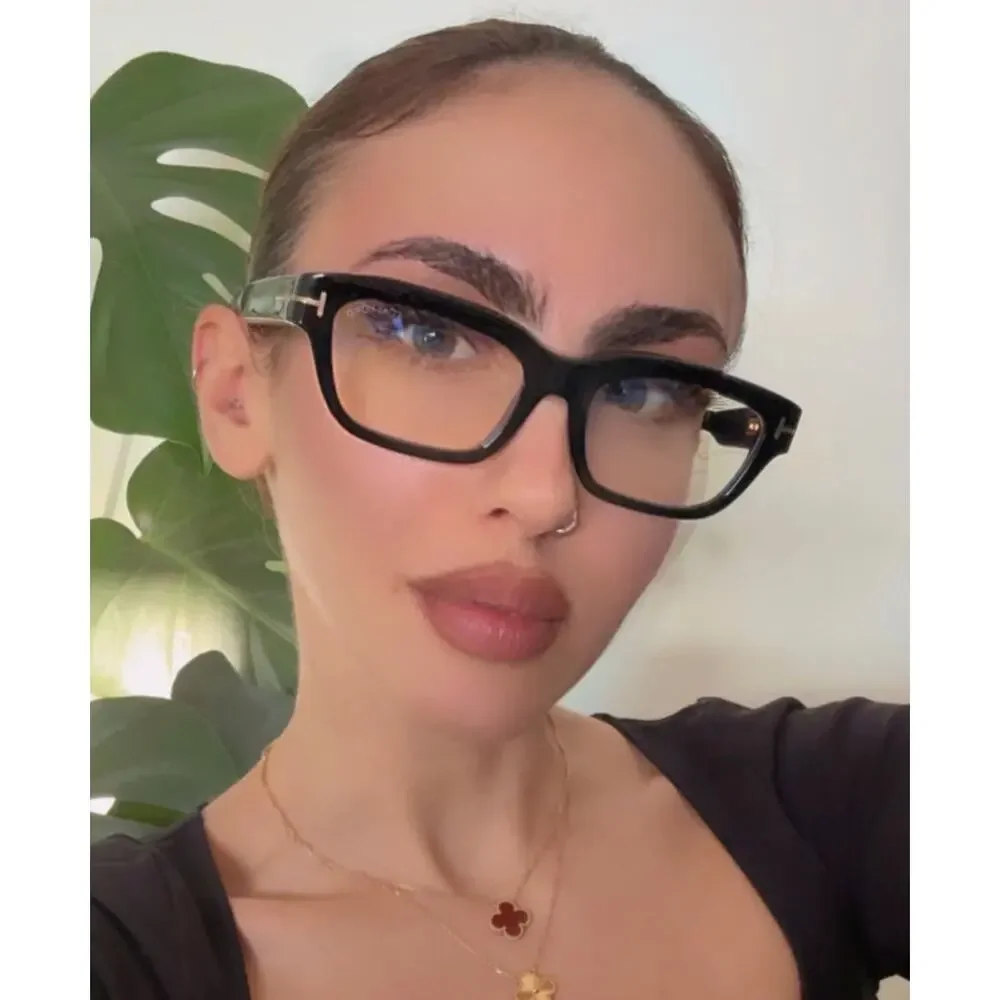 Tom Ford FT6045-B Havana Brown Rectangular Bluelight Frames